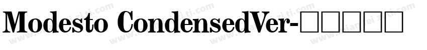 Modesto CondensedVer字体转换